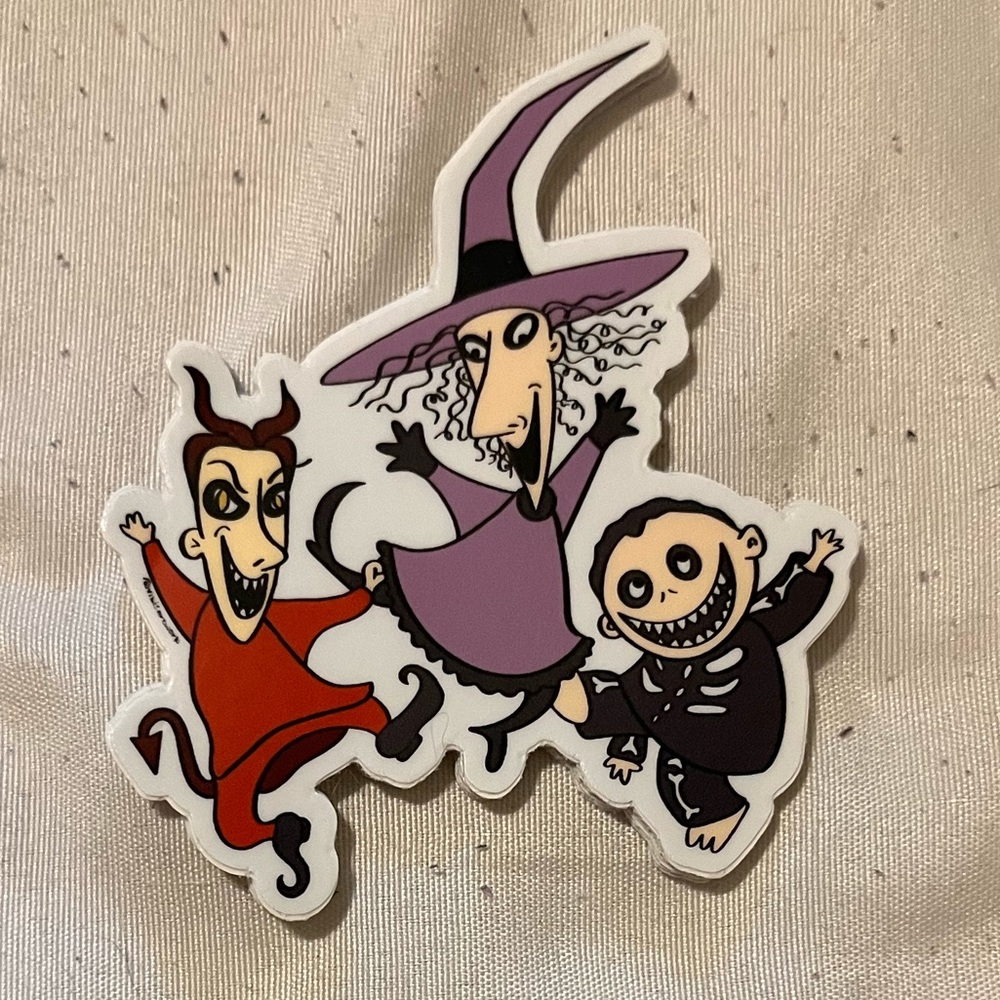 🎁Disney Nightmare Before Christmas Shock Lock Barrel Halloween Sticker